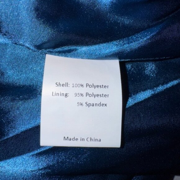 NWT Allegra K Women's Deep Blue Velvet Blazer - Picture 7 of 7